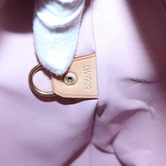 LOUIS VUITTON Monogram Vernis Houston Bag Marshmallow Pink M91302 LV Auth BA3921 - Picture 11 of 16